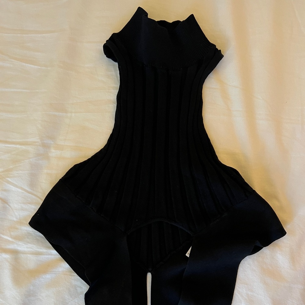 Zara black crop top